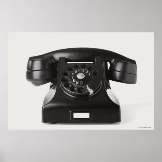 Close-up of a rotary phone poster (Voorkant)