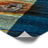 Close-up of boat cleat and rope poster (Hoek)