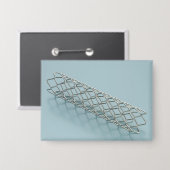 Close-up of medical stent button (Voorkant / Achterkant)