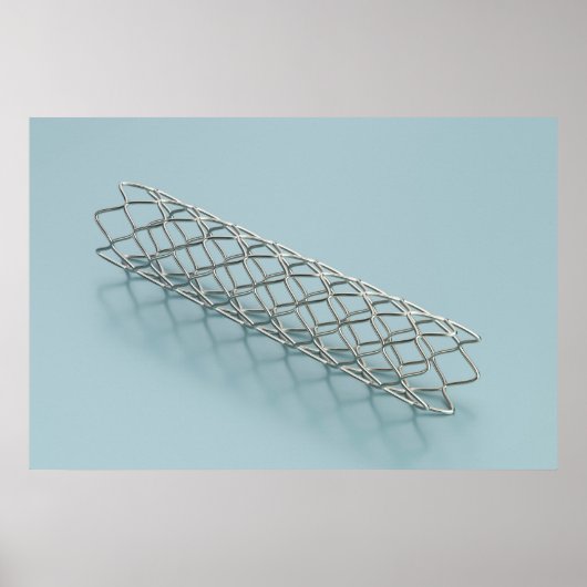 Close-up of medical stent poster (Voorkant)