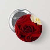 Close-up of roses ronde button 5,7 cm (Voorkant /achterkant)