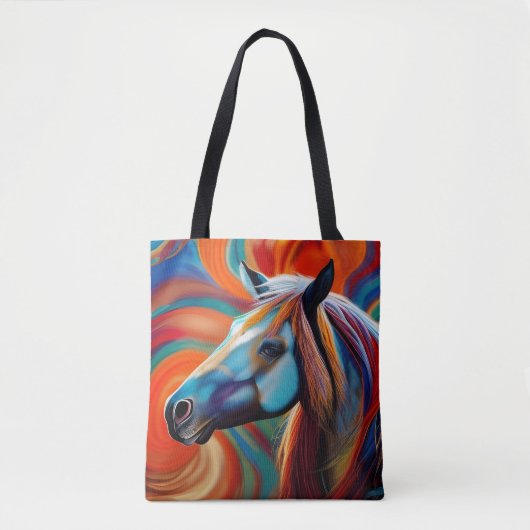 Close-up Paardenkop Tote Bag (Voorkant)