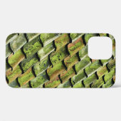 Close-up photo of green shingle roof Case-Mate iPhone case (Achterkant (horizontaal))