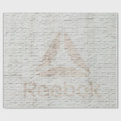 Close-up photo of Reebok logo on wall Cadeaupapier (Vlak)