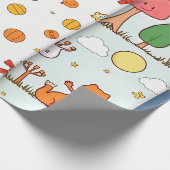 Close-Up Portrait of a Sweet-Faced Dog Cadeaupapier (Hoek)