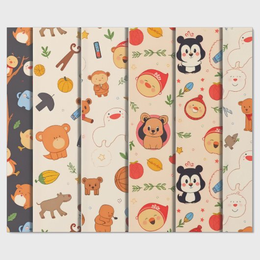 Close-Up Portrait of a Sweet-Faced Dog Cadeaupapier (Vlak)