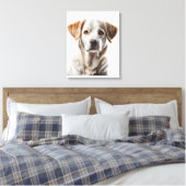 Close-Up Portrait of a Sweet-Faced Dog Canvas Afdruk (Insitu (Slaapkamer))