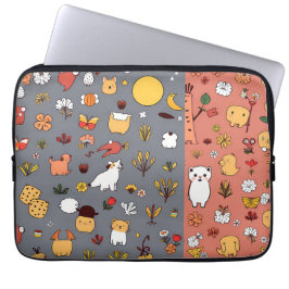 Close-Up Portrait of a Sweet-Faced Dog Laptop Sleeve