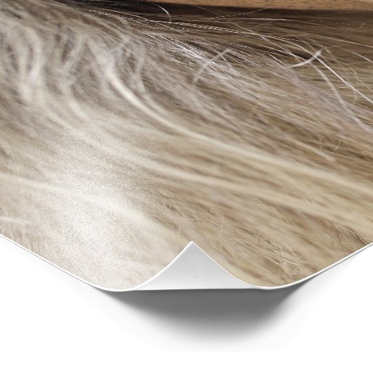 Close-up portret van blonde vrouw met dramatische foto afdruk (Hoek)