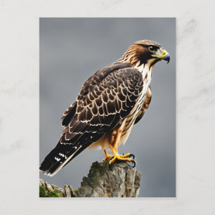 Close-up Portret van een Hawk Briefkaart