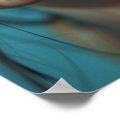 Close-up portret van een mooi meisje Poster (Hoek)