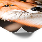 Close-up Portret van een vos Poster (Hoek)