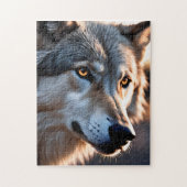 Close-up Portret van een wolf Legpuzzel (Verticaal)