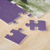 Close-up puzzel: Paarse lotusbloem Legpuzzel (Zijkant)