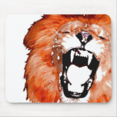 Close-up Roaring Lion Artwork Muismat (Voorkant)