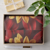 Close-up Rode en gele bloem Tissuepapier (Geschenk)