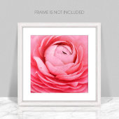 Close-up roze bloem foto afdrukken