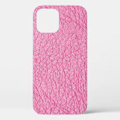 Close-up roze leer, gestructureerde achtergrond. Case-Mate iPhone case (Achterkant)
