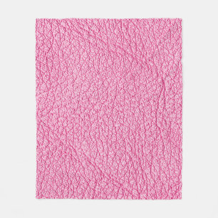 Close-up roze leer, gestructureerde achtergrond. fleece deken