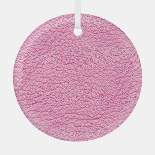 Close-up roze leer, gestructureerde achtergrond. glas ornament
