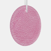 Close-up roze leer, gestructureerde achtergrond. glas ornament (Voorkant Rechts)