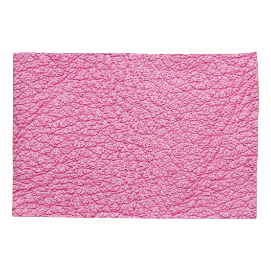 Close-up roze leer, gestructureerde achtergrond. kussensloop (Achterkant)