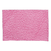 Close-up roze leer, gestructureerde achtergrond. kussensloop (Voorkant)