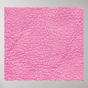 Close-up roze leer, gestructureerde achtergrond. poster