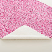Close-up roze leer, gestructureerde achtergrond. sherpa deken (3/4)