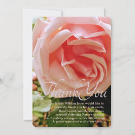 Close-up Roze Roze Dankuwelkaart Kaart