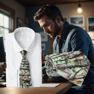 Close-up scène van berkenstronken, rustieke charme stropdas