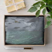 Close-up Schildpad in het Zee Decoupage Tissuepapier (Geschenk)