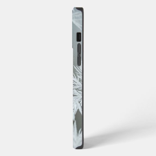 Close Up Shot van Sneeuwvlokken iPhone Hoesje (Linkerkant)