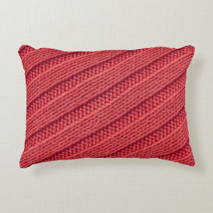 Close-up stripy gehaakte textuur. accent kussen