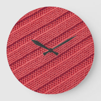 Close-up stripy gehaakte textuur. grote klok