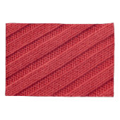 Close-up stripy gehaakte textuur. kussensloop (Achterkant)