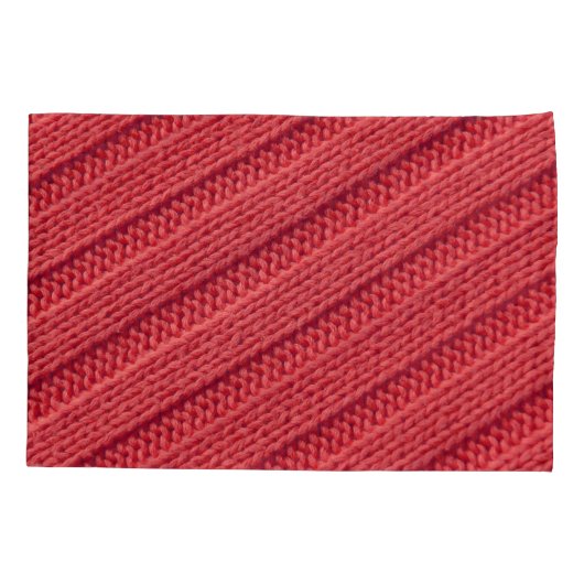 Close-up stripy gehaakte textuur. kussensloop (Achterkant)