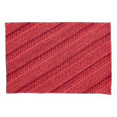 Close-up stripy gehaakte textuur. kussensloop (Voorkant)