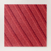 Close-up stripy gehaakte textuur. legpuzzel (Horizontaal)