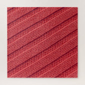 Close-up stripy gehaakte textuur. legpuzzel (Verticaal)