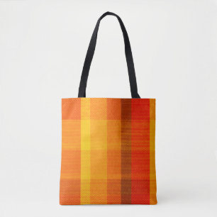 close-up textuur met een gecontroleerde doek tote bag