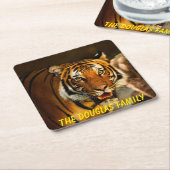 Close-up Tiger Kartonnen Onderzetters (Schuin)