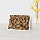 Close-up van amandelnoten kaart (Gele Bloem)