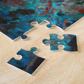 Close-up van blauwe Shattuckiet Legpuzzel (Zijkant)