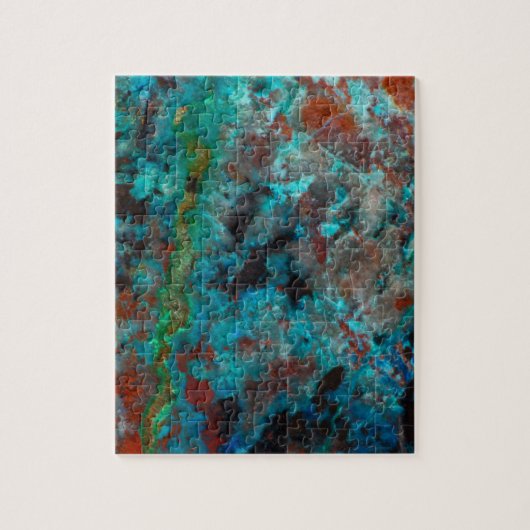 Close-up van blauwe Shattuckiet Legpuzzel (Verticaal)