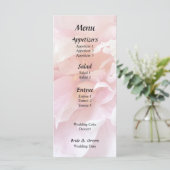 Close-up van bleke roze pioenrozen menu (Staand voorkant)
