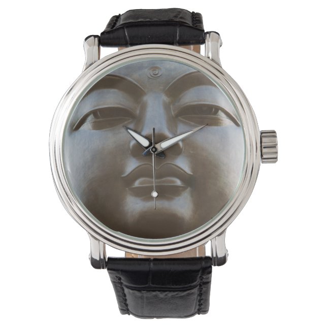Close-up van Boeddhabeeld Horloge (Voorkant)