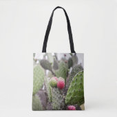 Close-up van cactusvijg tote bag (Voorkant)
