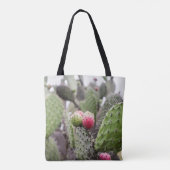 Close-up van cactusvijg tote bag (Achterkant)