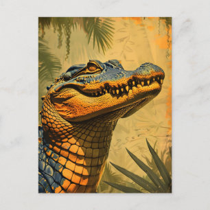 Close-Up van de Alligator Briefkaart